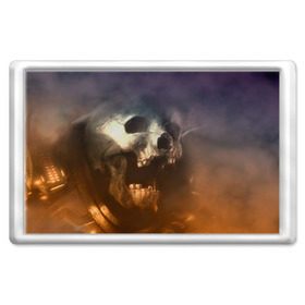 Магнит 45*70 с принтом Doom в Курске, Пластик | Размер: 78*52 мм; Размер печати: 70*45 | Тематика изображения на принте: doom | skull | slayer | палач | скелет | череп