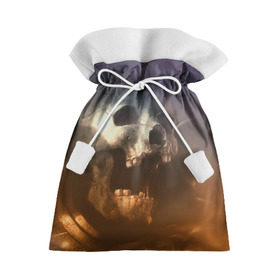 Подарочный 3D мешок с принтом Doom в Курске, 100% полиэстер | Размер: 29*39 см | Тематика изображения на принте: doom | skull | slayer | палач | скелет | череп