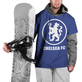 Накидка на куртку 3D с принтом Chelsea FC в Курске, 100% полиэстер |  | chelsea | англия | премьер лига | фанат | футбол | футболист | челси