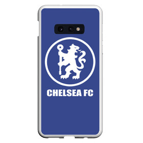 Чехол для Samsung S10E с принтом Chelsea FC в Курске, Силикон | Область печати: задняя сторона чехла, без боковых панелей | chelsea | англия | премьер лига | фанат | футбол | футболист | челси