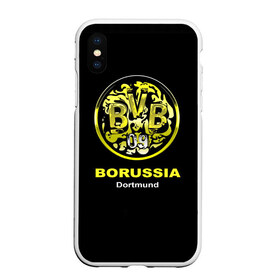 Чехол для iPhone XS Max матовый с принтом Borussia Dortmund в Курске, Силикон | Область печати: задняя сторона чехла, без боковых панелей | боруссия | дортмунд