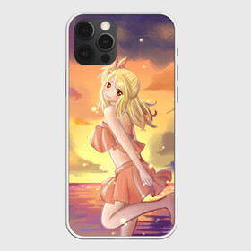 Чехол для iPhone 12 Pro с принтом Beach girl в Курске, силикон | область печати: задняя сторона чехла, без боковых панелей | fairy tail | хвост феи