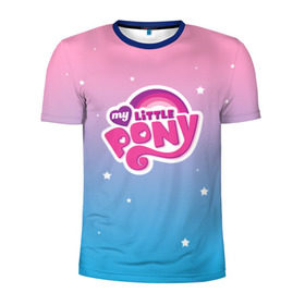 Мужская футболка 3D спортивная с принтом My Little Pony в Курске, 100% полиэстер с улучшенными характеристиками | приталенный силуэт, круглая горловина, широкие плечи, сужается к линии бедра | Тематика изображения на принте: dash | rainbow