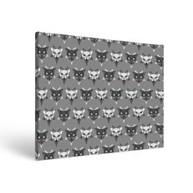 Холст прямоугольный с принтом Злые котики в Курске, 100% ПВХ |  | Тематика изображения на принте: дьявол | звезда | кот | котик | кошка | милота | пентаграмма | серый | юмор