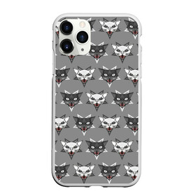 Чехол для iPhone 11 Pro матовый с принтом Злые котики в Курске, Силикон |  | Тематика изображения на принте: дьявол | звезда | кот | котик | кошка | милота | пентаграмма | серый | юмор