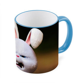 Кружка 3D с принтом Злой кролик 2 в Курске, керамика | ёмкость 330 мл | животные | злой | игрушка | кролик | мультфильм | тайная жизнь домашних животных