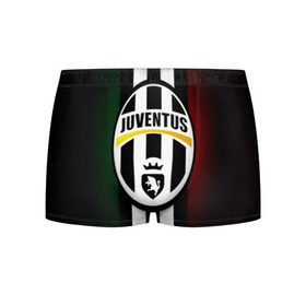 Мужские трусы 3D с принтом Juventus FC в Курске, 50% хлопок, 50% полиэстер | классическая посадка, на поясе мягкая тканевая резинка | juve | италия | клуб | фк | футбол | футбольный | ювентус