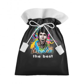 Подарочный 3D мешок с принтом Messi the best в Курске, 100% полиэстер | Размер: 29*39 см | 