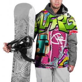 Накидка на куртку 3D с принтом Граффити в Курске, 100% полиэстер |  | Тематика изображения на принте: балон | граффити | краски | молодежь | рисунок | стена | стиль | улица | уличный образ