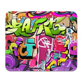 Коврик прямоугольный с принтом Граффити в Курске, натуральный каучук | размер 230 х 185 мм; запечатка лицевой стороны | балон | граффити | краски | молодежь | рисунок | стена | стиль | улица | уличный образ