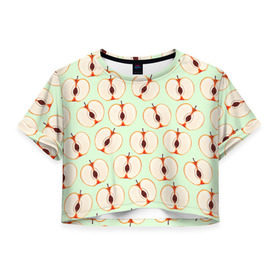 Женская футболка 3D укороченная Молодильные яблочки купить в Курске