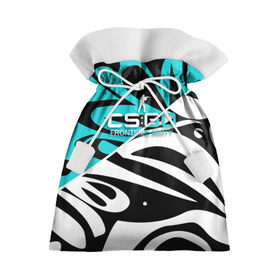 Подарочный 3D мешок с принтом cs:go - Frontside Misty Style (Снежный вихрь) в Курске, 100% полиэстер | Размер: 29*39 см | ak47 | cs | csgo | frontside | misty | вихрь | го | кс | снежный