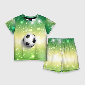 Детский костюм с шортами 3D с принтом Футбольный мяч 3 в Курске,  |  | Тематика изображения на принте: игра | кубок | мяч | спорт | футбол