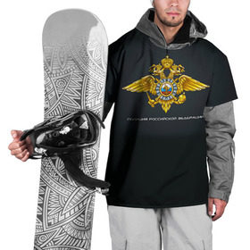 Накидка на куртку 3D с принтом Полиция Российской Федерации в Курске, 100% полиэстер |  | милиция