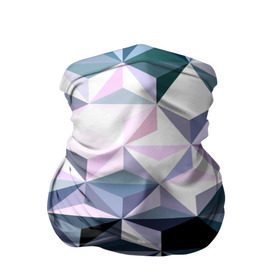 Бандана-труба 3D с принтом Lowpoly Pattern в Курске, 100% полиэстер, ткань с особыми свойствами — Activecool | плотность 150‒180 г/м2; хорошо тянется, но сохраняет форму | Тематика изображения на принте: polygon | абстракция | серый
