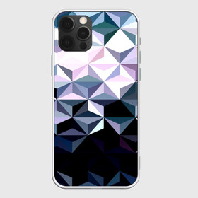 Чехол для iPhone 12 Pro Max с принтом Lowpoly Pattern в Курске, Силикон |  | Тематика изображения на принте: polygon | абстракция | серый