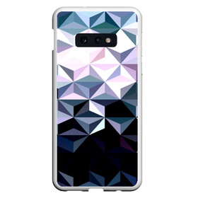 Чехол для Samsung S10E с принтом Lowpoly Pattern в Курске, Силикон | Область печати: задняя сторона чехла, без боковых панелей | polygon | абстракция | серый