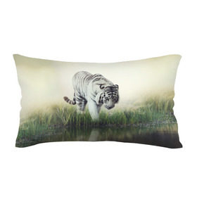 Подушка 3D антистресс с принтом Белый тигр в Курске, наволочка — 100% полиэстер, наполнитель — вспененный полистирол | состоит из подушки и наволочки на молнии | дикая кошка | природа | тигр | хищник