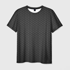 Мужская футболка 3D с принтом Black Iron в Курске, 100% полиэфир | прямой крой, круглый вырез горловины, длина до линии бедер | black | iron | luxury | premium | vip | железный | премиум | соты | черный | эксклюзив