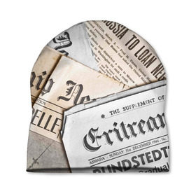 Шапка 3D с принтом Газеты в Курске, 100% полиэстер | универсальный размер, печать по всей поверхности изделия | газеты
