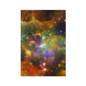 Обложка для паспорта матовая кожа с принтом Звёздный мир в Курске, натуральная матовая кожа | размер 19,3 х 13,7 см; прозрачные пластиковые крепления | вселенная | галактика | звёзды | космическое пространство | космос | созвездие