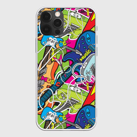 Чехол для iPhone 12 Pro Max с принтом POP ART в Курске, Силикон |  | music | popart | rock | гитара | поп арт