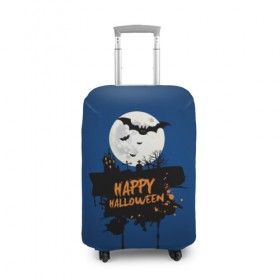 Чехол для чемодана 3D с принтом Halloween в Курске, 86% полиэфир, 14% спандекс | двустороннее нанесение принта, прорези для ручек и колес | cat | dark | halloween | вамп | вампир | ведьма | готика | кот | кошка | магия | ночь | тыква | хэллоуин