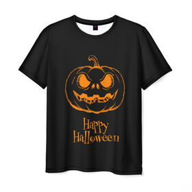 Мужская футболка 3D с принтом Halloween в Курске, 100% полиэфир | прямой крой, круглый вырез горловины, длина до линии бедер | Тематика изображения на принте: cat | dark | halloween | вамп | вампир | ведьма | готика | кот | кошка | магия | ночь | тыква | хэллоуин