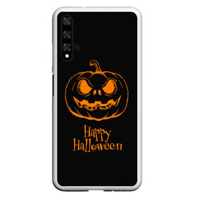 Чехол для Honor 20 с принтом Halloween в Курске, Силикон | Область печати: задняя сторона чехла, без боковых панелей | Тематика изображения на принте: cat | dark | halloween | вамп | вампир | ведьма | готика | кот | кошка | магия | ночь | тыква | хэллоуин