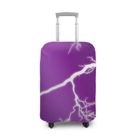 Чехол для чемодана 3D с принтом cs:go - Lightning strike в Курске, 86% полиэфир, 14% спандекс | двустороннее нанесение принта, прорези для ручек и колес | cs | csgo | lightning strike | го | кс | удар молнии