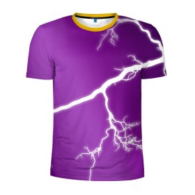 Мужская футболка 3D спортивная с принтом cs:go - Lightning strike в Курске, 100% полиэстер с улучшенными характеристиками | приталенный силуэт, круглая горловина, широкие плечи, сужается к линии бедра | Тематика изображения на принте: cs | csgo | lightning strike | го | кс | удар молнии
