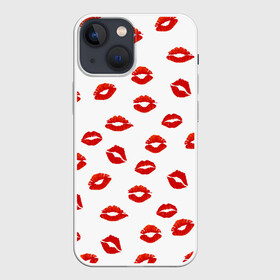 Чехол для iPhone 13 mini с принтом Поцелуйчики в Курске,  |  | background | bride | corporate | groom | kiss | lips | wedding | губы | жених | корпоративный | любимая | любимый | любовь | невеста | поцелуй | свадьба | страсть | фон