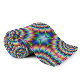 Плед 3D с принтом Grazy fractal в Курске, 100% полиэстер | закругленные углы, все края обработаны. Ткань не мнется и не растягивается | fraktal | luxury | premium | vip | премиум | фрактал | эксклюзив