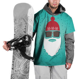 Накидка на куртку 3D с принтом Санта хипстер в Курске, 100% полиэстер |  | Тематика изображения на принте: борода | дед мороз | новый год | подарок на новый год | санта | санта хипстер | снег | снежинки | хипстер