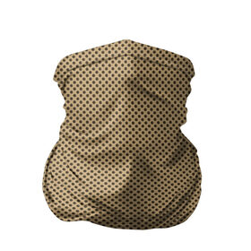 Бандана-труба 3D с принтом Текстура точки в Курске, 100% полиэстер, ткань с особыми свойствами — Activecool | плотность 150‒180 г/м2; хорошо тянется, но сохраняет форму | dot | коричневая | текстура | точки