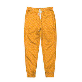 Мужские брюки 3D с принтом Текстура апельсин в Курске, 100% полиэстер | манжеты по низу, эластичный пояс регулируется шнурком, по бокам два кармана без застежек, внутренняя часть кармана из мелкой сетки | orange | апельсин | еда | мода | стиль | текстура