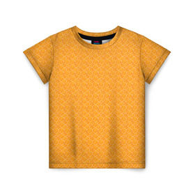 Детская футболка 3D с принтом Текстура апельсин в Курске, 100% гипоаллергенный полиэфир | прямой крой, круглый вырез горловины, длина до линии бедер, чуть спущенное плечо, ткань немного тянется | Тематика изображения на принте: orange | апельсин | еда | мода | стиль | текстура