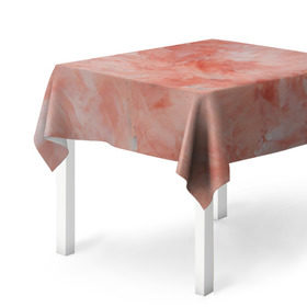 Скатерть 3D с принтом Розовый мрамор - Венец в Курске, 100% полиэстер (ткань не мнется и не растягивается) | Размер: 150*150 см | каменный | камень | мрамор | мраморный | розовый мрамор