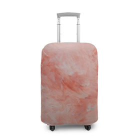 Чехол для чемодана 3D с принтом Розовый мрамор - Венец в Курске, 86% полиэфир, 14% спандекс | двустороннее нанесение принта, прорези для ручек и колес | каменный | камень | мрамор | мраморный | розовый мрамор
