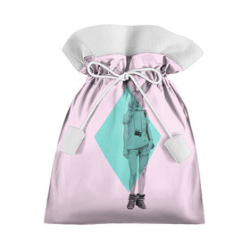 Подарочный 3D мешок с принтом Pink Rabbit в Курске, 100% полиэстер | Размер: 29*39 см | Тематика изображения на принте: hipster | rabbit | swag | кролик | хипстер