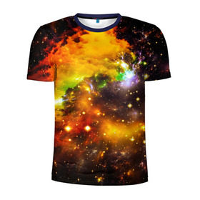 Мужская футболка 3D спортивная с принтом Восхитительный космос в Курске, 100% полиэстер с улучшенными характеристиками | приталенный силуэт, круглая горловина, широкие плечи, сужается к линии бедра | вселенная | галактика | звёзды | космическое пространство | космос | созвездие