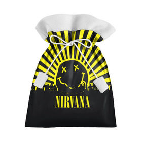 Подарочный 3D мешок с принтом Nirvana в Курске, 100% полиэстер | Размер: 29*39 см | Тематика изображения на принте: cobain | kurt | кобейн | курт | нирвана