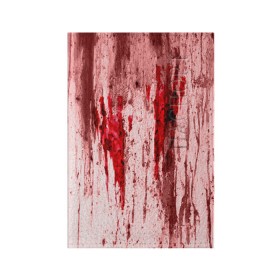 Обложка для паспорта матовая кожа с принтом Отпечаток в Курске, натуральная матовая кожа | размер 19,3 х 13,7 см; прозрачные пластиковые крепления | halloween | helloween | кровь | ужас | хеллоин | хеллоуин | хелуин