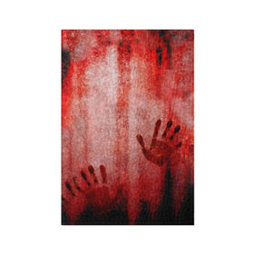 Обложка для паспорта матовая кожа с принтом Отпечатки 2 в Курске, натуральная матовая кожа | размер 19,3 х 13,7 см; прозрачные пластиковые крепления | Тематика изображения на принте: halloween | helloween | кровь | ужас | хеллоин | хеллоуин | хелуин
