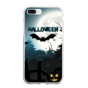 Чехол для iPhone 7Plus/8 Plus матовый с принтом Halloween в Курске, Силикон | Область печати: задняя сторона чехла, без боковых панелей | cat | dark | halloween | вамп | вампир | ведьма | готика | кот | кошка | магия | ночь | тыква | хэллоуин