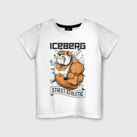Детская футболка хлопок с принтом Dog 2 | Iceberg в Курске, 100% хлопок | круглый вырез горловины, полуприлегающий силуэт, длина до линии бедер | animals | iceberg | icebergstyle | youtube