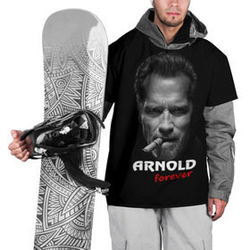 Накидка на куртку 3D с принтом Arnold forever в Курске, 100% полиэстер |  | актёр | арнольд шварценеггер | боевик | звезда | киногерой | супергерой | терминатор
