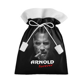 Подарочный 3D мешок с принтом Arnold forever в Курске, 100% полиэстер | Размер: 29*39 см | актёр | арнольд шварценеггер | боевик | звезда | киногерой | супергерой | терминатор