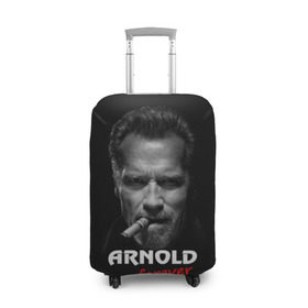 Чехол для чемодана 3D с принтом Arnold forever в Курске, 86% полиэфир, 14% спандекс | двустороннее нанесение принта, прорези для ручек и колес | Тематика изображения на принте: актёр | арнольд шварценеггер | боевик | звезда | киногерой | супергерой | терминатор