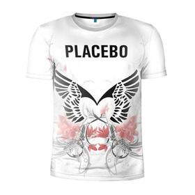 Мужская футболка 3D спортивная с принтом Placebo в Курске, 100% полиэстер с улучшенными характеристиками | приталенный силуэт, круглая горловина, широкие плечи, сужается к линии бедра | Тематика изображения на принте: lacebo |  брайан молко | альтернатива. | пласибо | плацебо | плэйсебо | плэсибо | рок